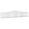Image de Vidaxl Panier De Gabions ArquÃ© 400x50x60/80 Cm Fer GalvanisÃ©
