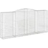 Image de Vidaxl Panier De Gabions ArquÃ© 400x50x180/200 Cm Fer GalvanisÃ©