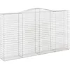 Image de Vidaxl Panier De Gabions ArquÃ© 400x50x220/240 Cm Fer GalvanisÃ©