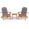 Image de Vidaxl Ensemble De Salon De Jardin Adirondack 3 Pcs Bois Acacia Solide