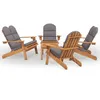 Image de Vidaxl Ensemble De Salon De Jardin Adirondack 5 Pcs Bois Acacia Solide