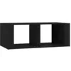 Image de vidaXL Table basse Noir 100x50x36 cm Bois d'ingÃ©nierie