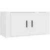 Image de vidaXL Meuble TV mural Blanc 80x34,5x40 cm