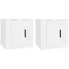 Image de vidaXL Meubles TV muraux 2 pcs Blanc 40x34,5x40 cm