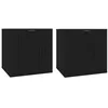 Image de vidaXL Meubles TV muraux 2 pcs Noir 40x34,5x40 cm