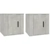 Image de vidaXL Meubles TV muraux 2 pcs Gris bÃ©ton 40x34,5x40 cm