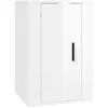 Image de vidaXL Meuble TV mural Blanc brillant 40x34,5x60 cm