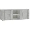 Image de vidaXL Meuble TV Gris bÃ©ton 100x31,5x35 cm Bois d'ingÃ©nierie