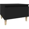 Image de vidaXL Table d'appoint Noir 50x46x35 cm Bois d'ingÃ©nierie
