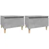 Image de vidaXL Tables d'appoint 2 pcs Gris bÃ©ton 50x46x35 cm Bois d'ingÃ©nierie