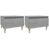 Image de vidaXL Tables d'appoint 2 pcs Sonoma gris 50x46x35 cm Bois ingÃ©nierie