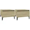 Image de vidaXL Tables d'appoint 2 pcs ChÃªne sonoma 50x46x35 cm Bois ingÃ©nierie