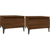 Image de vidaXL Tables d'appoint 2 pcs ChÃªne marron 50x46x35 cm Bois ingÃ©nierie