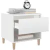 Image de Tables de chevet VidaXL  Tables de chevet  Lot de 2 Blanc brillant 50x46x50 cm P31600262