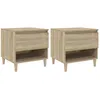 Image de vidaXL Tables de chevet 2pcs ChÃªne sonoma 50x46x50cm Bois d'ingÃ©nierie