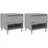 Image de vidaXL Tables de chevet 2 pcs Sonoma gris 50x46x50cm Bois d'ingÃ©nierie