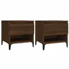 Image de vidaXL Tables d'appoint 2 pcs ChÃªne marron 50x46x50 cm Bois ingÃ©nierie