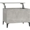 Image de vidaXL Table basse Gris bÃ©ton 60x44,5x45 cm Bois d'ingÃ©nierie