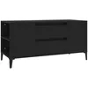 Image de vidaXL Meuble TV Noir 102x44,5x50 cm Bois d'ingÃ©nierie