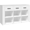 Image de vidaXL Buffet Blanc 100x30x59,5 cm Bois d'ingÃ©nierie