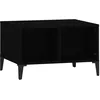 Image de vidaXL Table basse Noir 60x50x36,5 cm Bois d'ingÃ©nierie