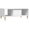 Image de vidaXL Table basse Blanc 90x50x36,5 cm Bois d'ingÃ©nierie