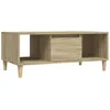 Image de Vidaxl Table Basse ChÃªne Sonoma 90x50x36,5 Cm Bois D'ingÃ©nierie