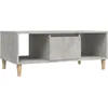 Image de vidaXL Table basse Gris bÃ©ton 90x50x36,5 cm Bois d'ingÃ©nierie