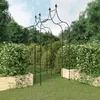 Image de Arches De Jardin Avec Pinacles Gothiques & RevÃªtement Anti-Rouille 2 Pcs 120x38x260 Cm Acier