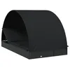 Image de Vidaxl Transat 2 Places Avec Toit Rond Noir 211x112x140 Cm