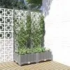 Image de JardiniÃ¨re Avec Treillis Gris Clair 80x40x121,5 Cm Pp