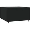 Image de Vidaxl Table Basse De Jardin CarrÃ© Noir 50x50x30 Cm RÃ©sine TressÃ©e