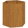 Image de Vidaxl JardiniÃ¨re Gris 40x40x45 Cm Acier Corten