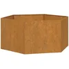 Image de Vidaxl JardiniÃ¨re Gris 90x90x45 Cm Acier Corten