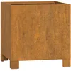 Image de Vidaxl JardiniÃ¨re Avec Pieds Gris 32x30x33 Cm Acier Corten