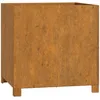 Image de Vidaxl JardiniÃ¨re Avec Pieds Gris 49x47x50 Cm Acier Corten