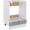 Image de vidaXL Armoire Ã  four Lyon Sonoma gris 60x46x81,5 cm