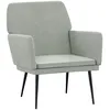 Image de vidaXL Fauteuil Gris clair 62x79x79 cm Velours