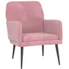 Image de vidaXL Fauteuil Rose 62x79x79 cm Velours
