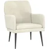 Image de vidaXL Fauteuil CrÃ¨me 62x79x79 cm Velours