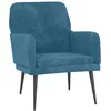 Image de vidaXL Fauteuil Bleu 62x79x79 cm Velours
