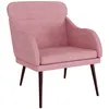Image de vidaXL Fauteuil Rose 63x76x80 cm Velours