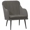 Image de vidaXL Fauteuil Gris foncÃ© 63x76x80 cm Velours
