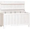 Image de Vidaxl BoÃ®te De Rangement De Jardin Blanc 115x49x60 Cm Bois De Pin