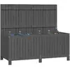 Image de Malles, coffres de rangements VidaXL  Boîte de rangement  Bois de pin Gris 147x68x64 cm P31599804
