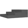 Image de Vidaxl JardiniÃ¨re Gris 78x78x27 Cm Bois Massif De Pin