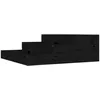 Image de JardiniÃ¨re Noir 78x78x27 Cm Bois Massif De Pin