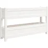 Image de Vidaxl JardiniÃ¨re Blanc 112x25x66 Cm Bois Massif De Pin