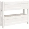 Image de Vidaxl JardiniÃ¨re Blanc 77x25x66 Cm Bois Massif De Pin