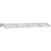 Image de Auvent De Porte Gris 350x100 Cm Polycarbonate